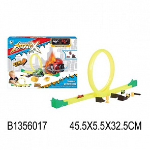 Трек с 2-мя инерционными мотоциклами и аксессуарами (Shantou, B1356017sim)